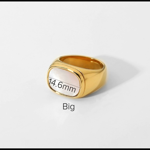 White Marble Ring - Picture 6 of 7